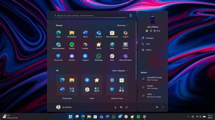 What is the start command in Windows?