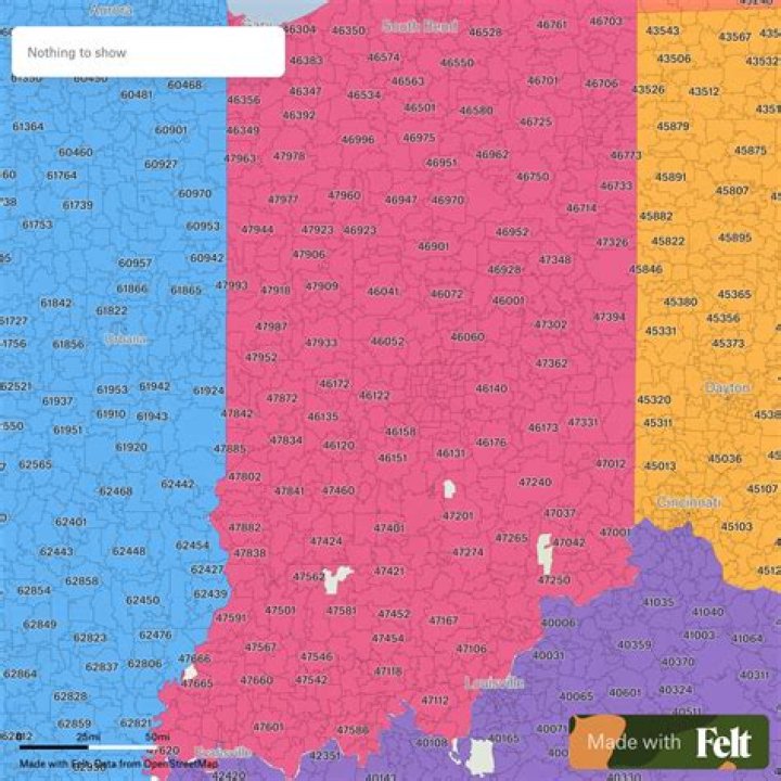 What is the state of Indiana zip code?