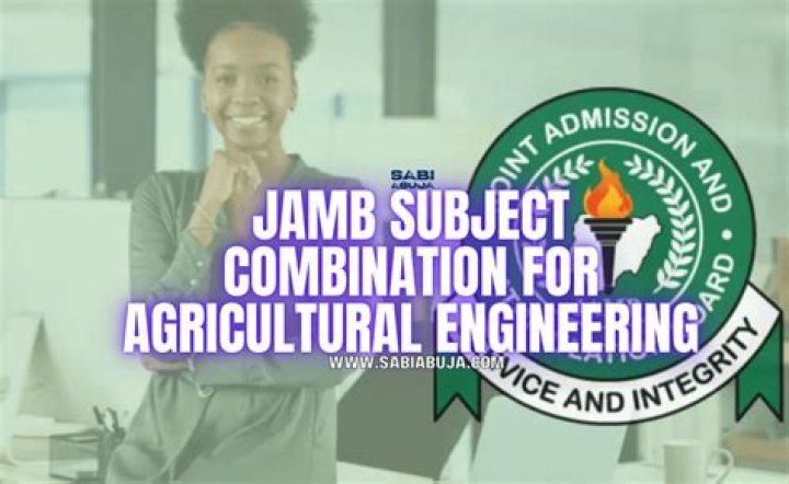 What is the subject combination for Agricultural Engineering?