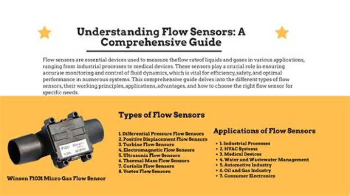 What is the use of flow sensor?