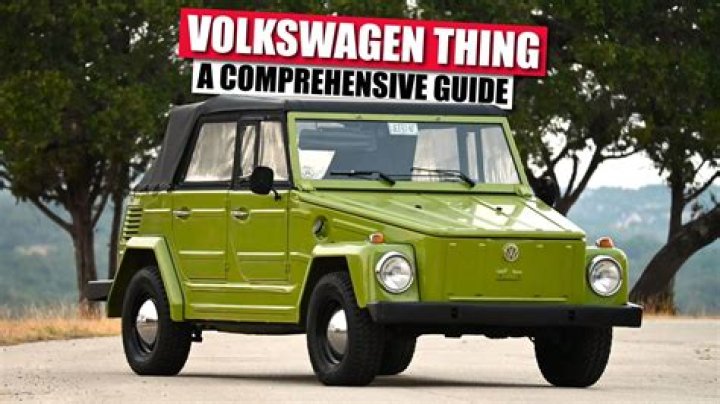 What is the value of a 1974 VW Thing?
