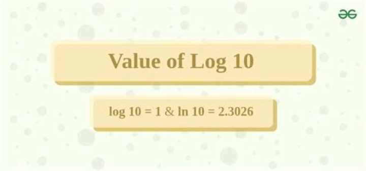 What is the value of log10 100?