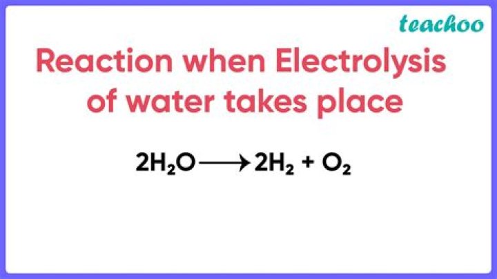 What is the word equation for electrolysis?