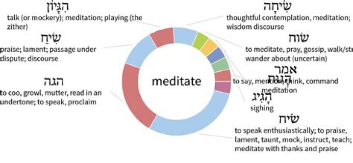 What is the word meditate in Hebrew?