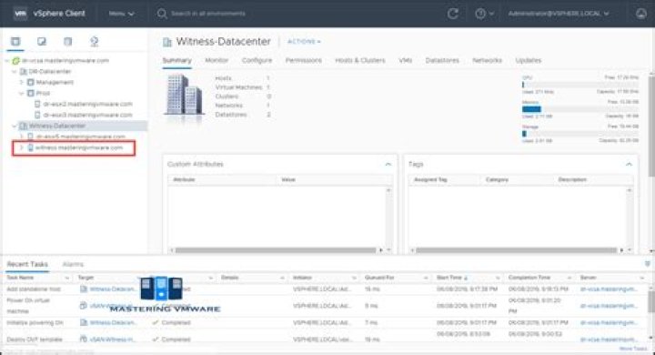 What is witness host in VMware?