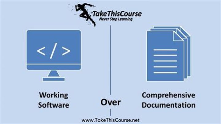 What is working software over comprehensive documentation?