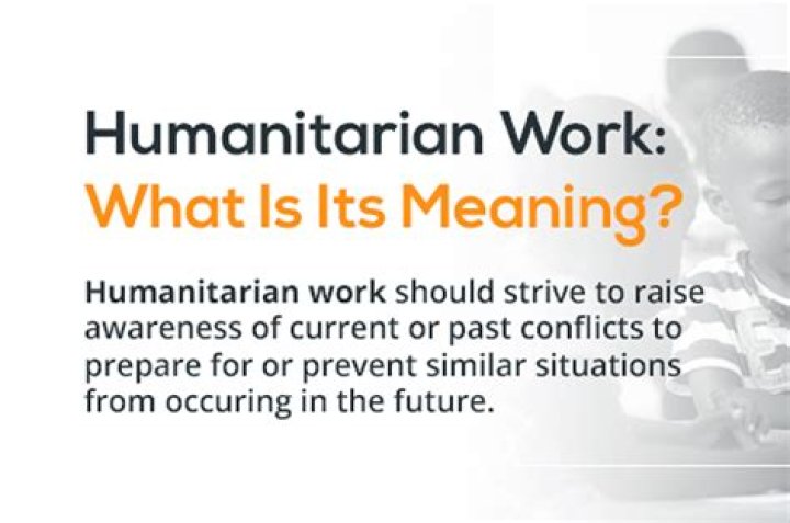 What means humanitarian?