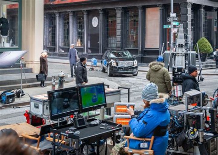 What movie is being filmed downtown Atlanta?