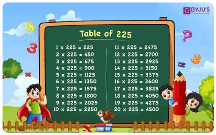 What number times itself equals 225?