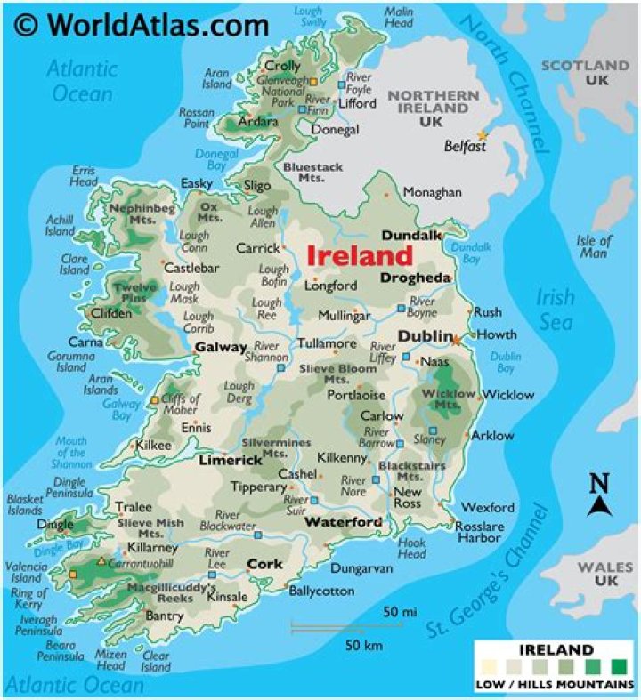 What part of Ireland is closest to America?