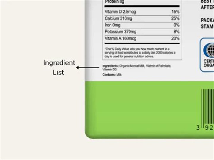 What percent of ingredients must be organic?