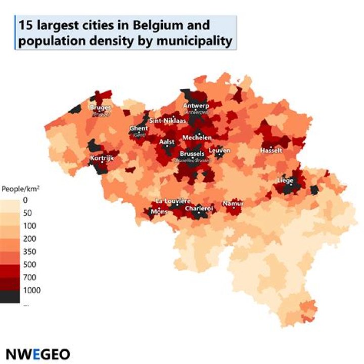 What percentage of Belgium's population live in Flemish region?