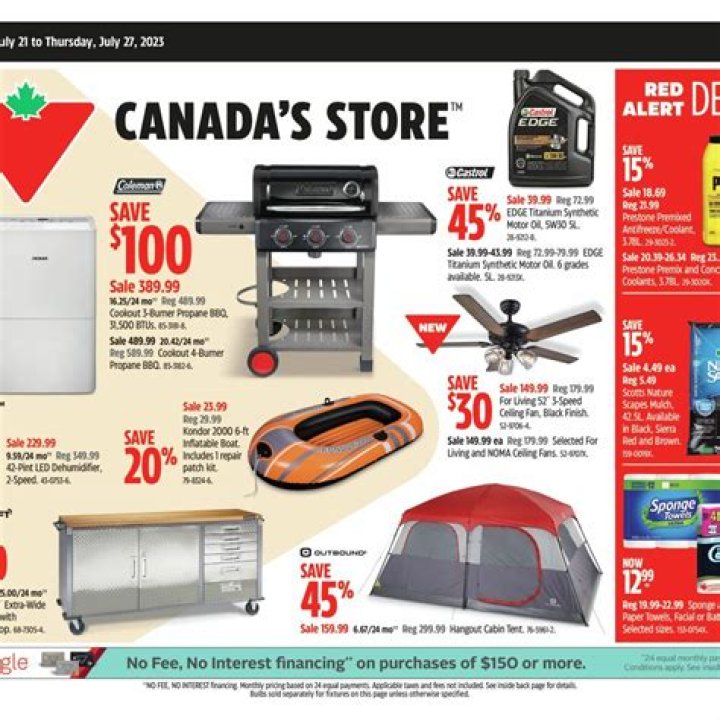 What products and services does Canadian Tire offer?