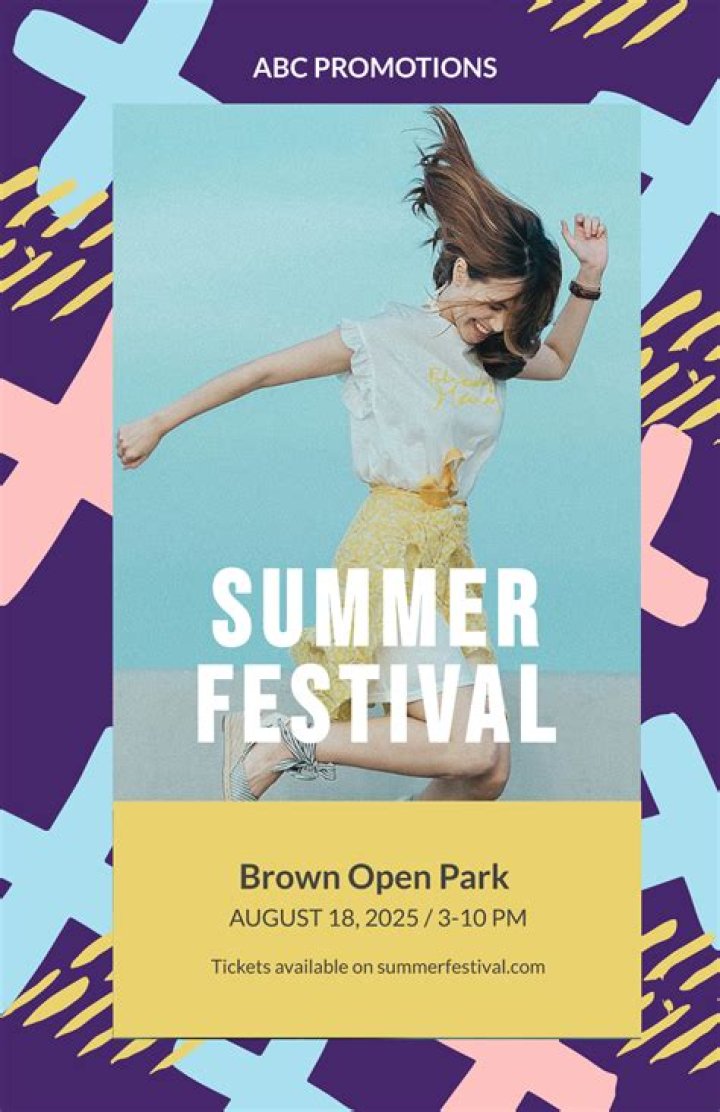 What should be on an event poster?