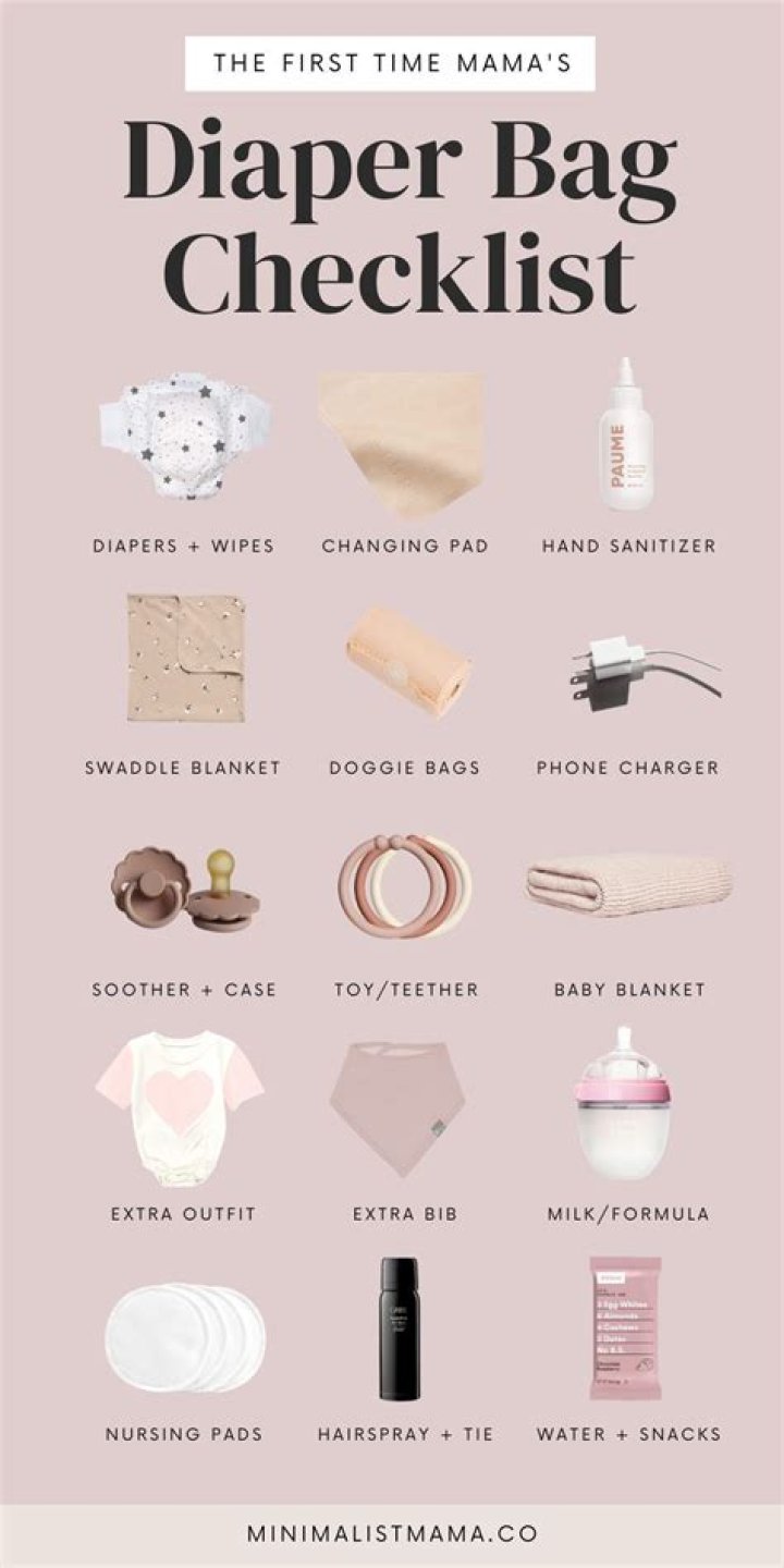What should I put in my newborn's diaper bag?