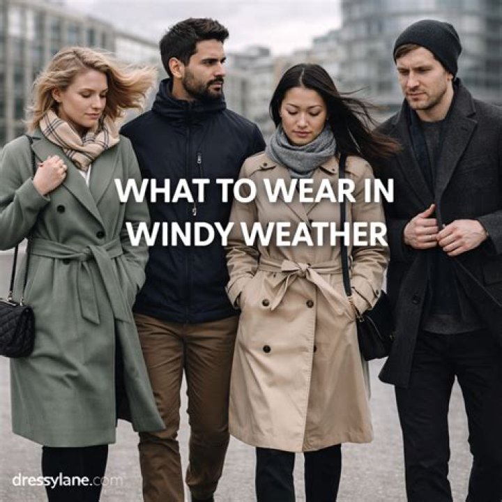 What should men wear in windy weather?