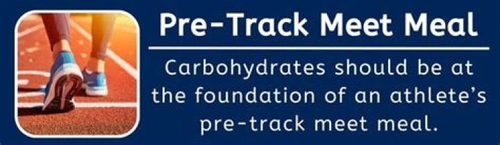What should you do before a track meet?