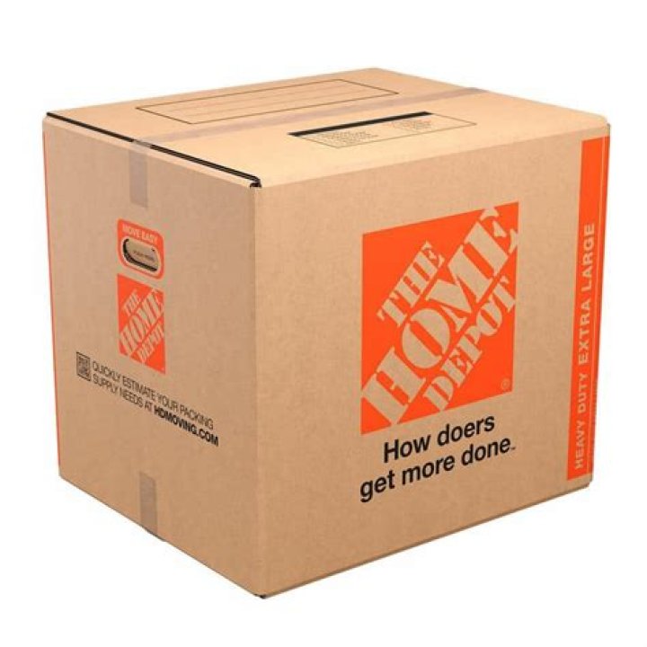 What size boxes does Home Depot sell?