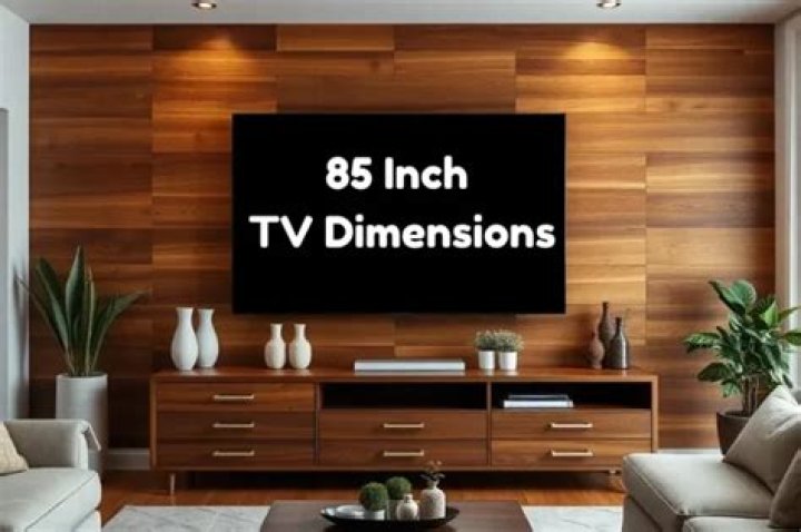 What size is an 85 TV?