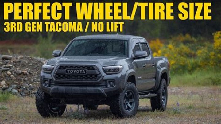 What size tires can I put on my Tacoma with a 3-inch lift?
