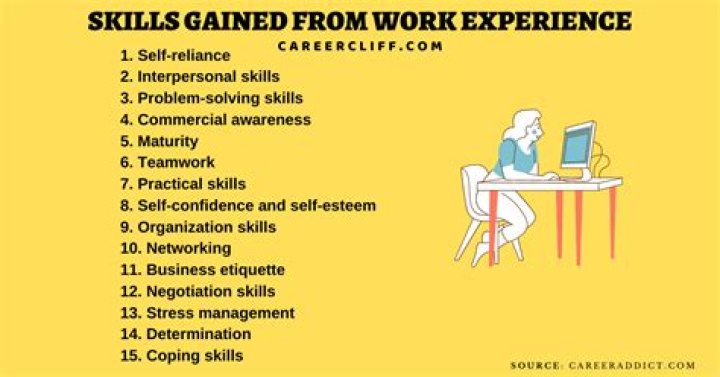 What skills do you gain from work experience in a hospital?