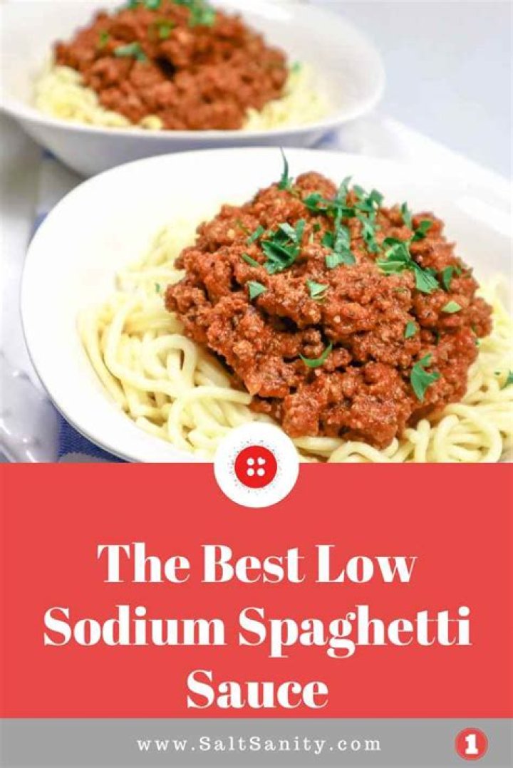 What spaghetti sauce has the least sodium?