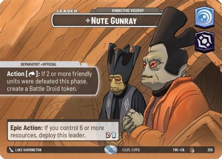 What species is Nute gunray?