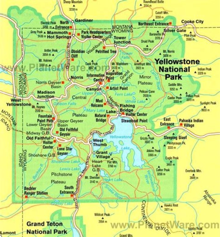 What state is Yellowstone Park located in?