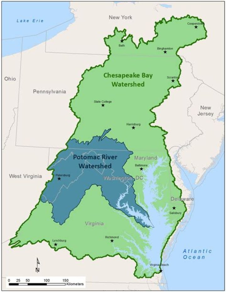 What states is the Potomac River in?