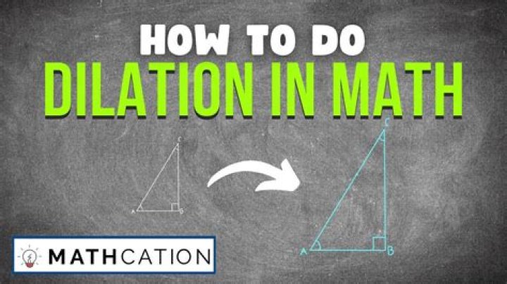 What stays the same in a dilation?