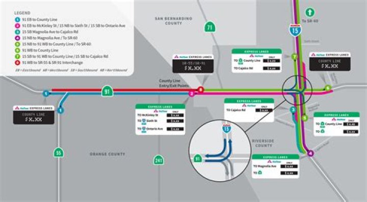 What time do the express lanes change direction in Chicago?