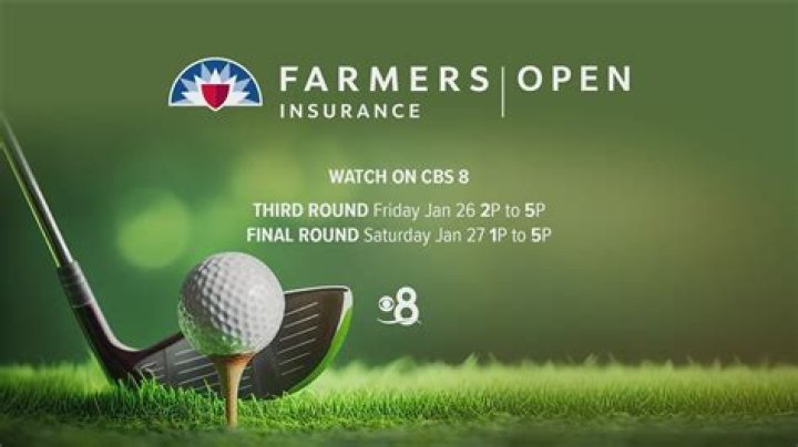 What time does the Farmers Insurance Golf Tournament start today?