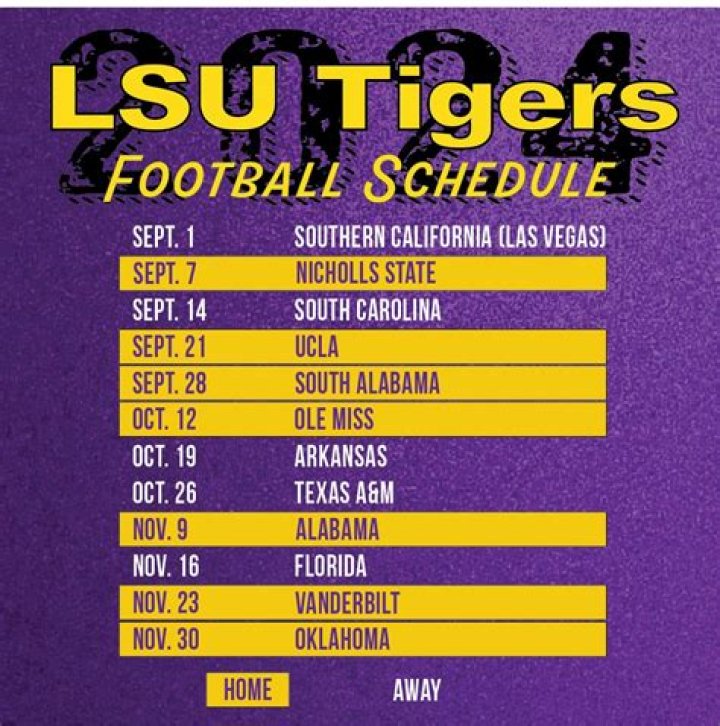 What time is LSU football game Saturday?