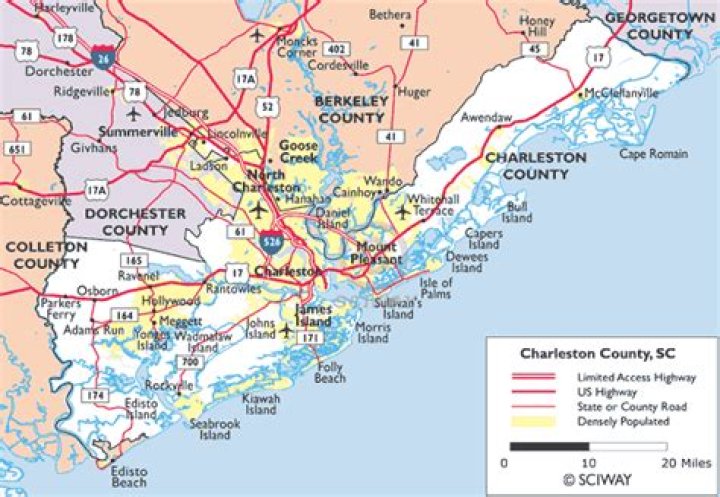 What towns are close to Charleston SC?