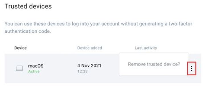 What trusted device?