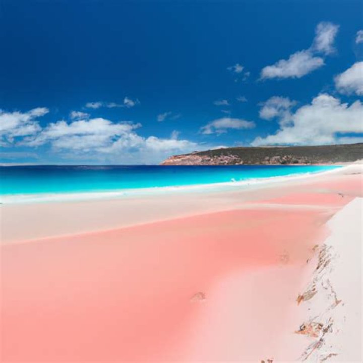 What turns pink sand?