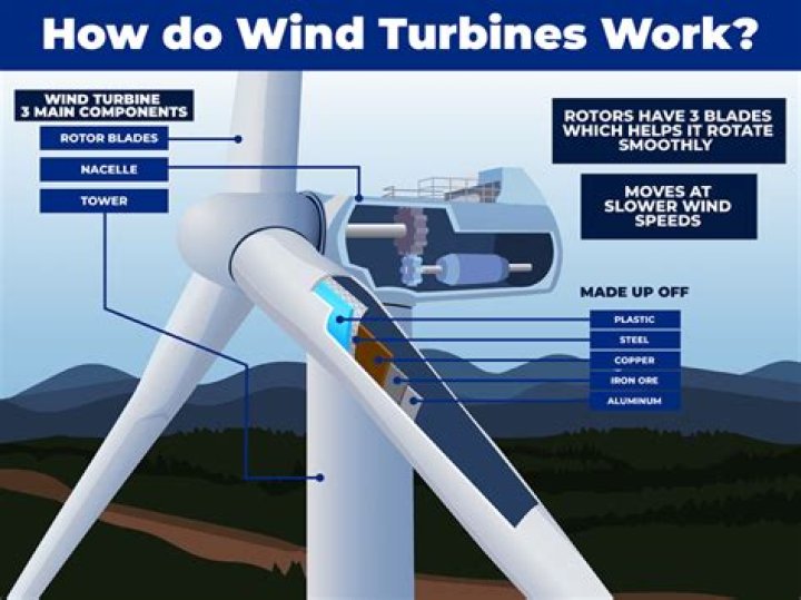 What type of current does a wind turbine produce?