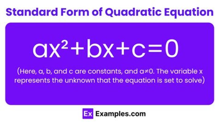 What type of functions can quadratic formula be used for?