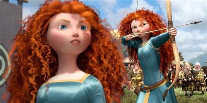What type of hair does Merida have?