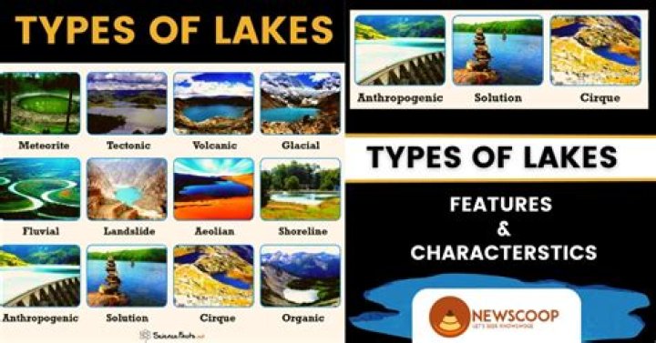 What types of lakes are found in India give example?
