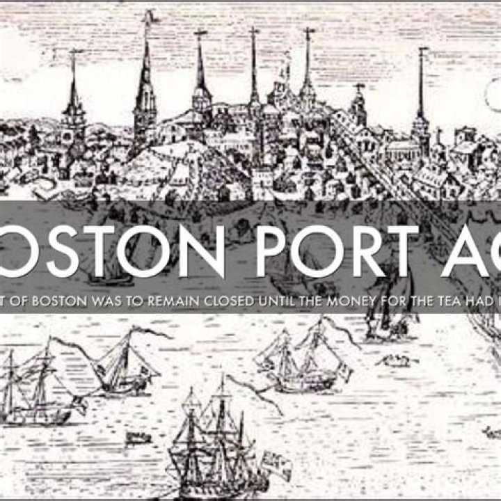 What was the Boston Port Act and what was its intent?