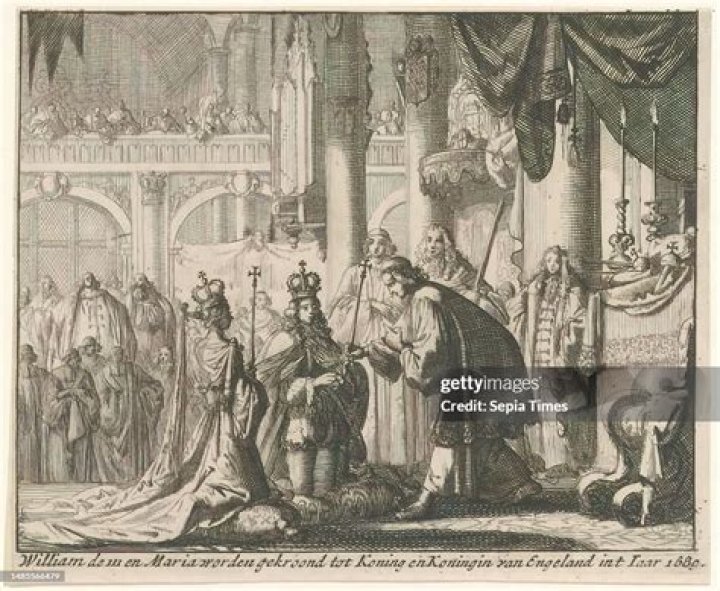 What was the document that was brought to the coronation of William III and Mary?