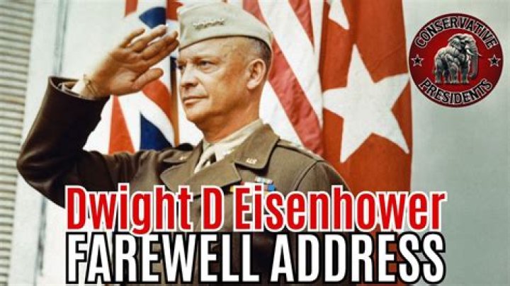 What was the purpose of Eisenhower's farewell address?
