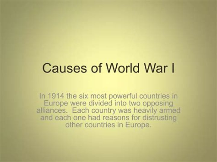 What were the causes of the war in Europe?