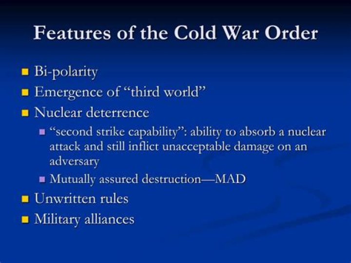 What were the main military features of Cold War?