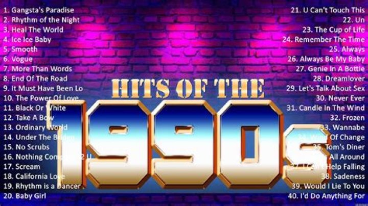 What were the top 5 songs of the 90s?