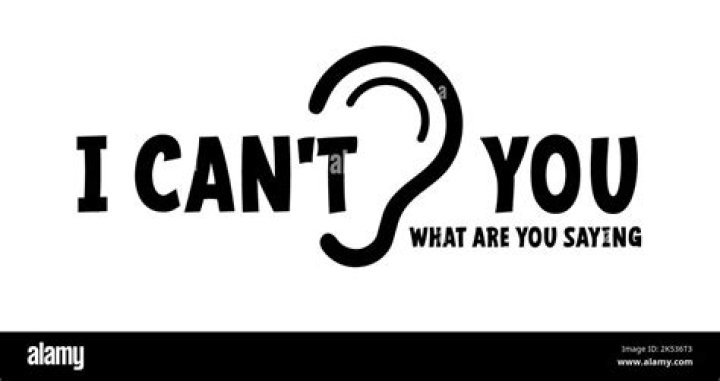 Whats the word when you cant hear?