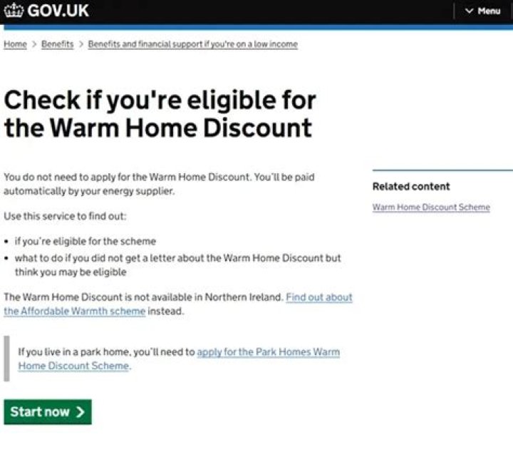 When can you apply for Warm Home Discount with Scottish Power?