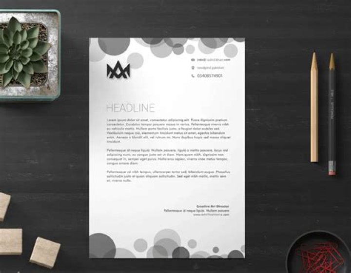 When designing a letterhead what should you consider?