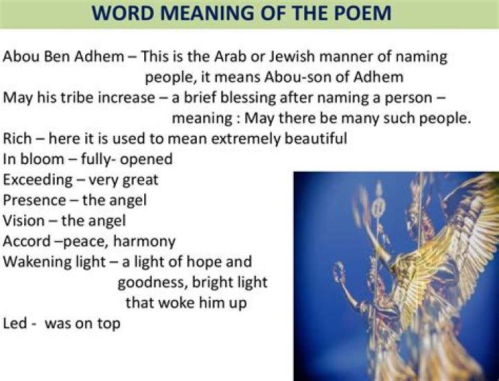 When did Abou Ben Adhem awoke from his dream?
